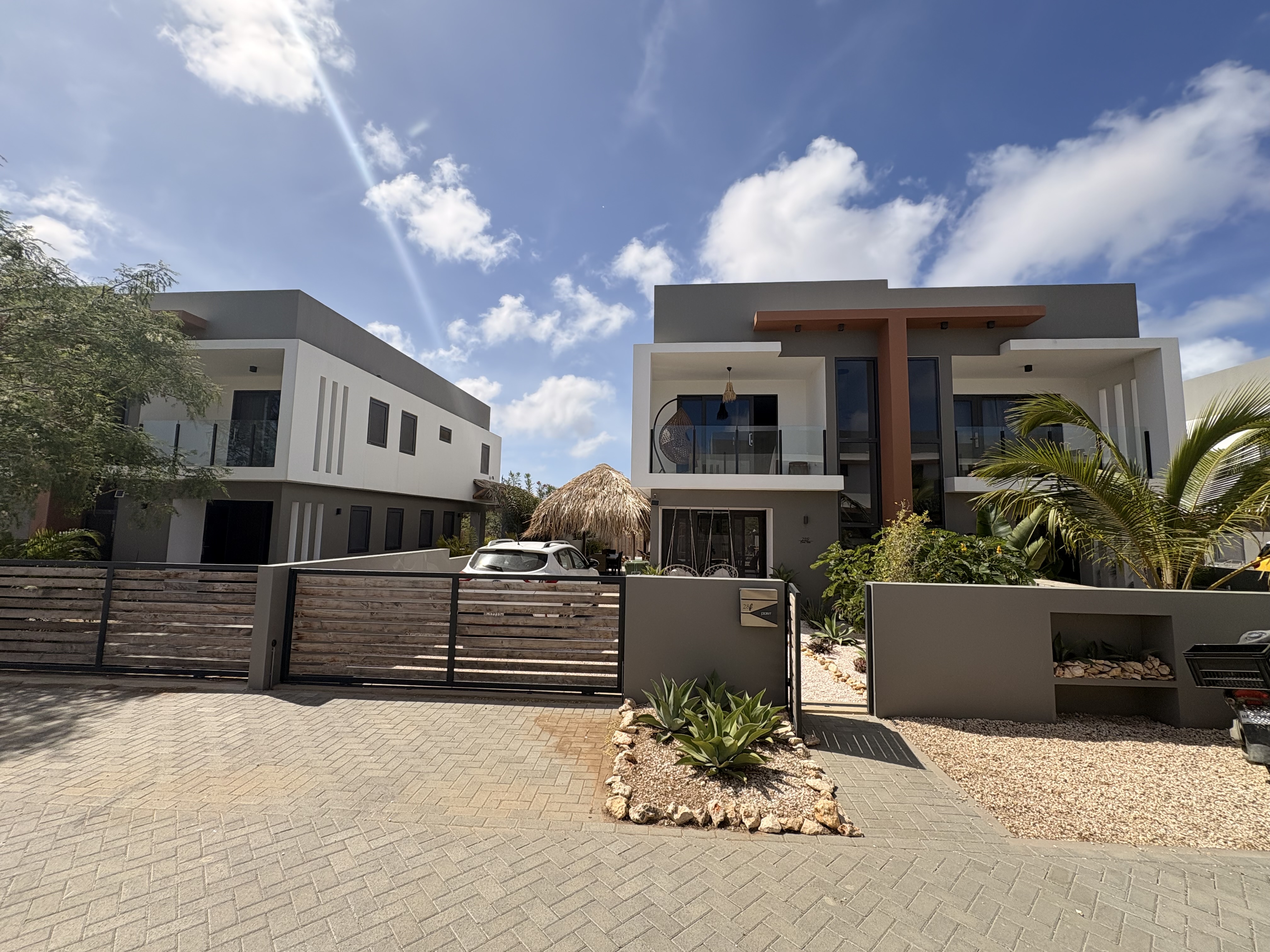 Wide view of Frisian Village complex